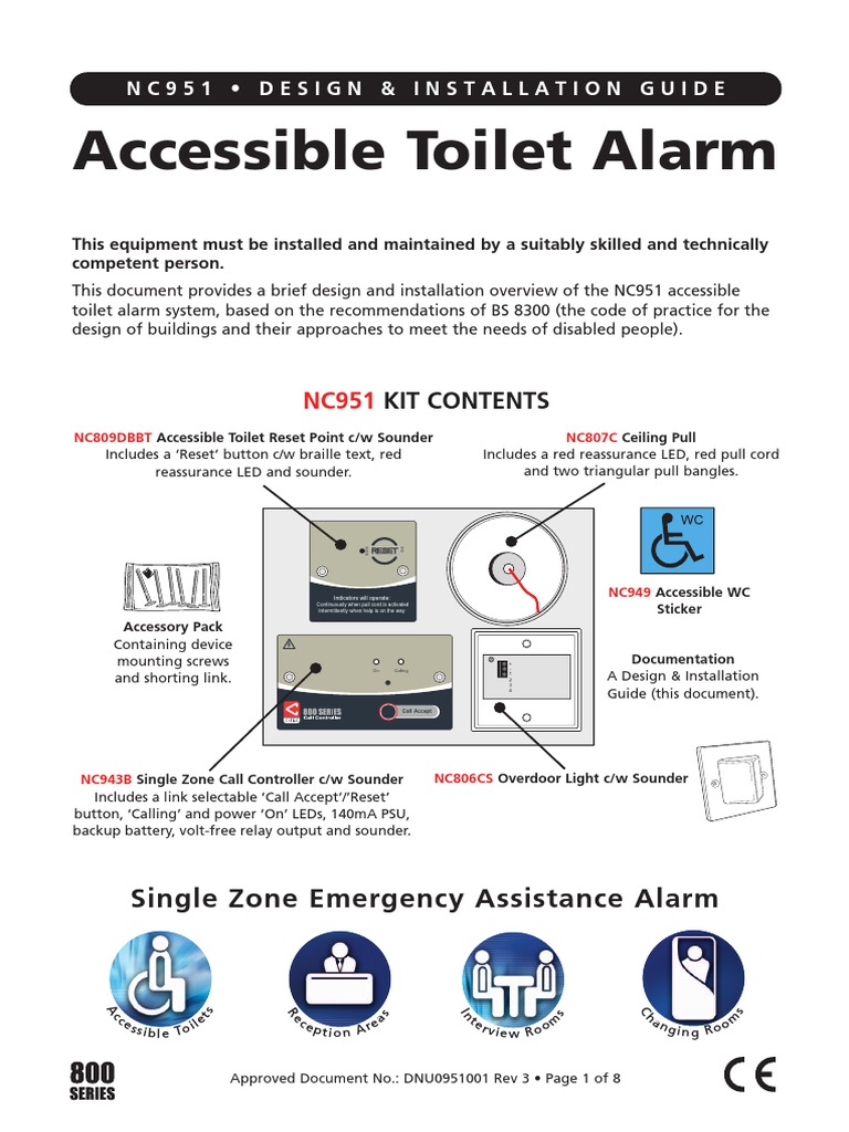 Accessible Toilet Alarm Installation Guide | PDF | Electrical Wiring ...