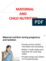 Maternal and Child Nutrition