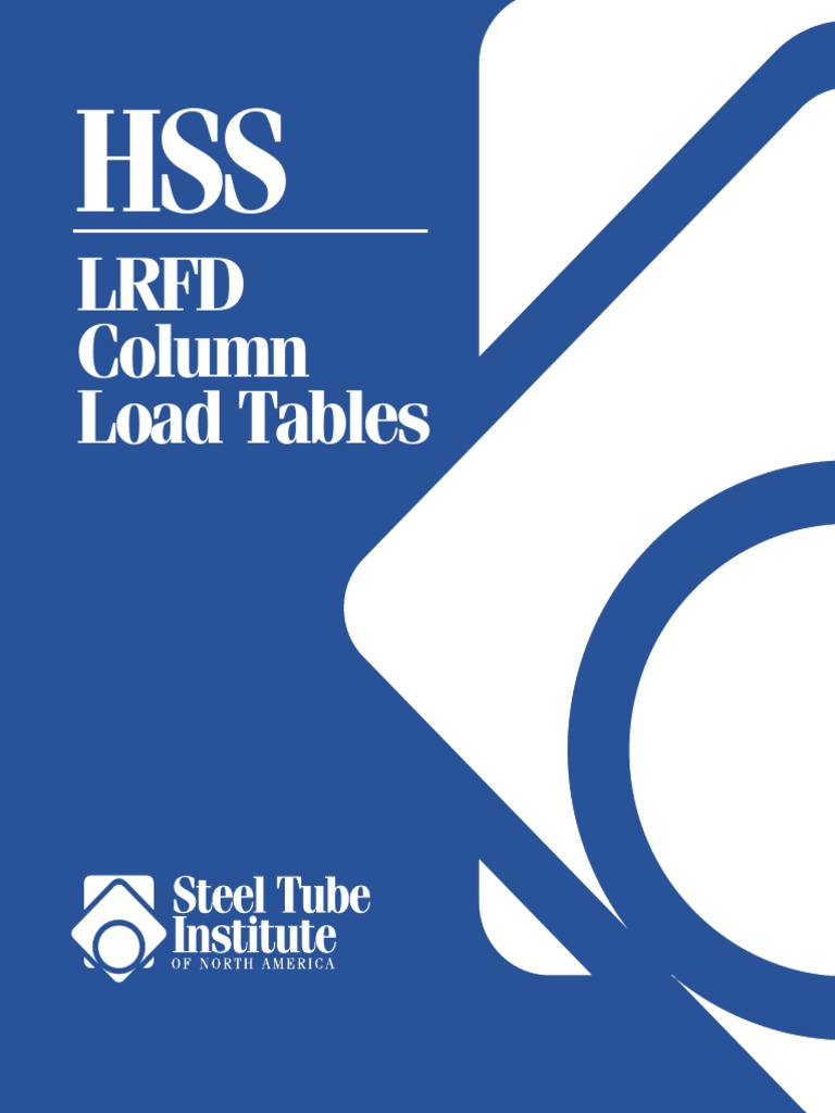 Hollow Structural Sections LRFD Column Load Tables PDF | PDF | Column ...