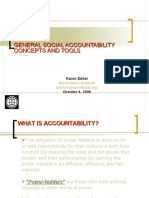 General Social Accountability Concepts and Tools