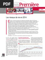 Les niveaux de vie en 2014
