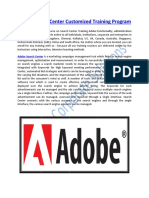 Adobe Search Center Customized Training Program