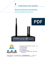 Xiamen Alotcer AR7088 Enhanced Router Specification