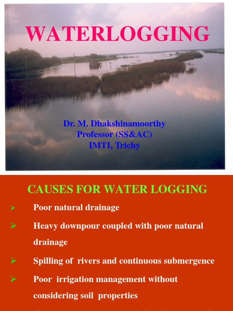 36398470WaterLogging.ppt Drainage Soil Free 30day Trial Scribd