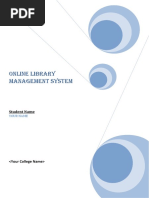 Online Library Management System Sample Documentation