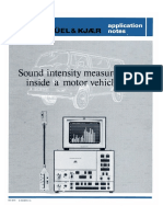 Application Notes - Sound Intensity Measurements Inside A Motor Vehicle (Bo0019)