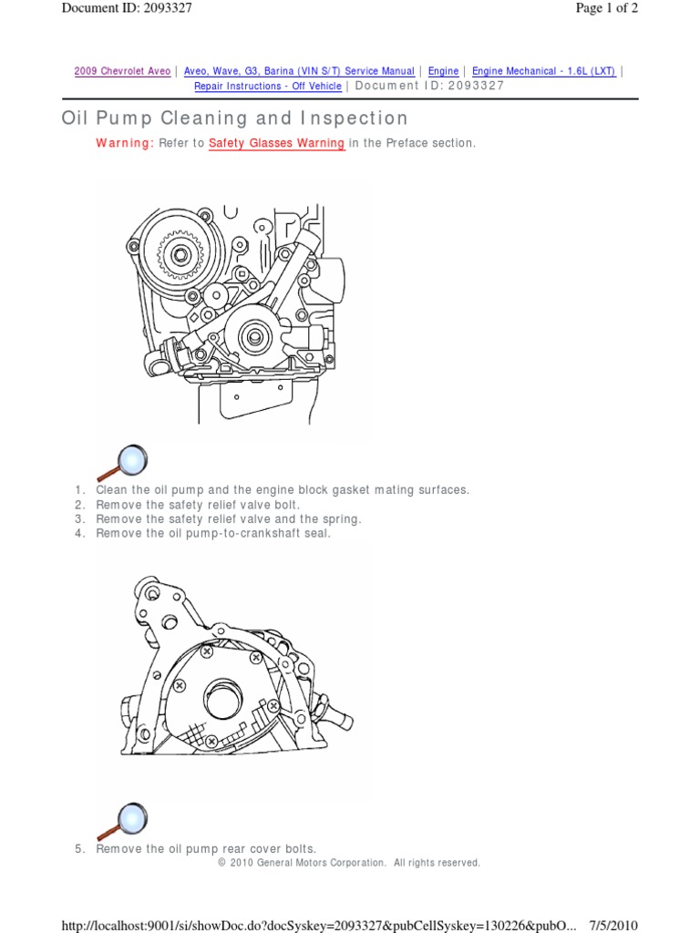 Repair Instructions - Off Vehicle Aveo 1.6 | Distributor | Bearing  (Mechanical)