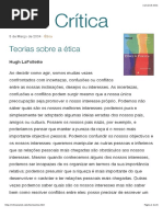 Teorias sobre a ética
