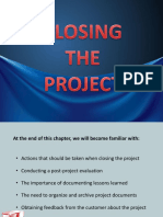 Closing The Project