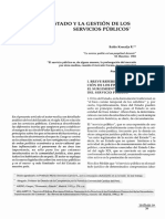 El Rol Del Estado y La Gestión de Servicios Públicos