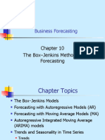 Business Forecasting: The Box-Jenkins Method of Forecasting