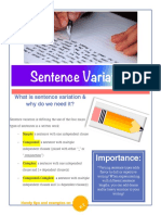 Sentence Variation