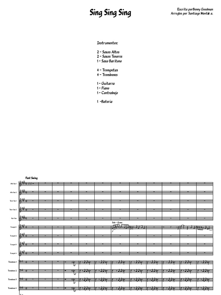 Sing Sing Sing With A Swing Benny Goodman Modernism Music Music Technology