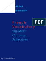 Most Common French Adjectives With Examples