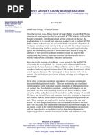 Letter From School Board in Response