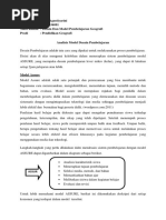 Tgs Analisis Desain Pembelajaran