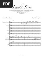 Lauda Sion: For SATB Chorus, Children's Chorus, Horn, Trumpet, and Piano