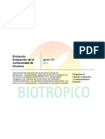 Protocolo Para Evaluación de Insumos BTPT002v02
