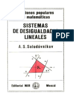 Sistemas de Desigualdades Lineales - Solodovnikov