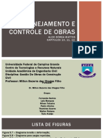 Planejamento, controle de obras e características do concreto