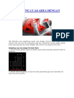 Menghitung Luas Area Dengan Autocad