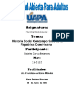 Unidad VII Historia Social Dom. Sobeida Garcia