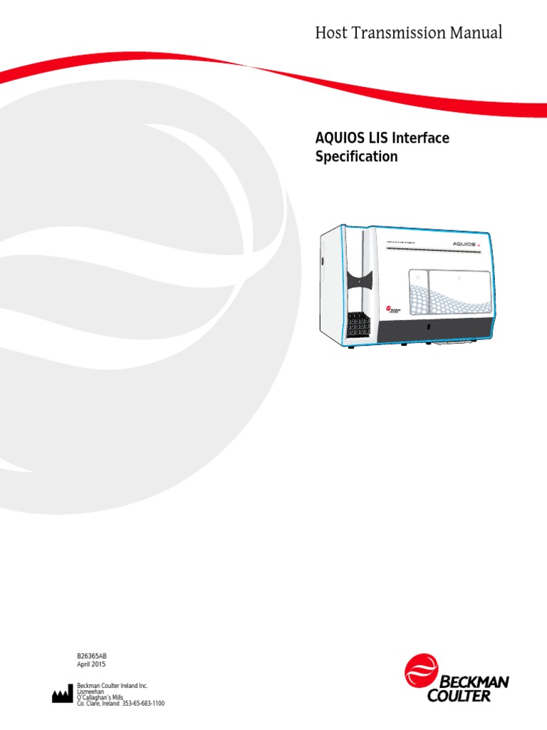 Aquios LIS Interface Specification | PDF | Port (Computer Networking ...