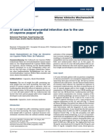 A Case of Acute Myocardial Infarction Due To The Use PDF