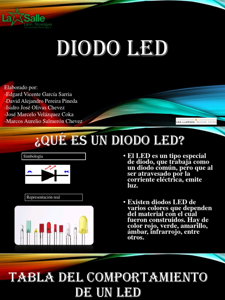 Presentacion LED | PDF | Diodo emisor de luz | Diodo