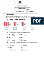 Evaluación Matemáticas Composición y Descomposición Numérica