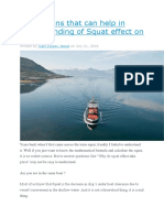 5 Questions That Can Help in Understanding of Squat Effect On Ships