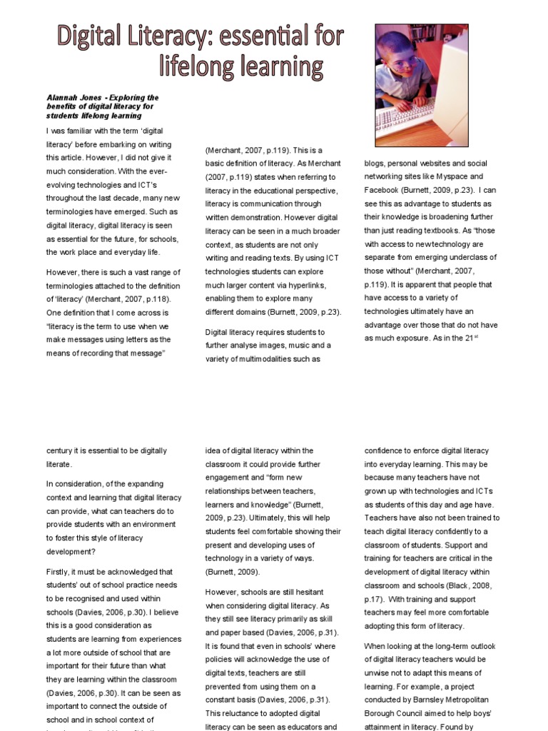 Benefits of Digital Literacy in Education | PDF | Teachers ...