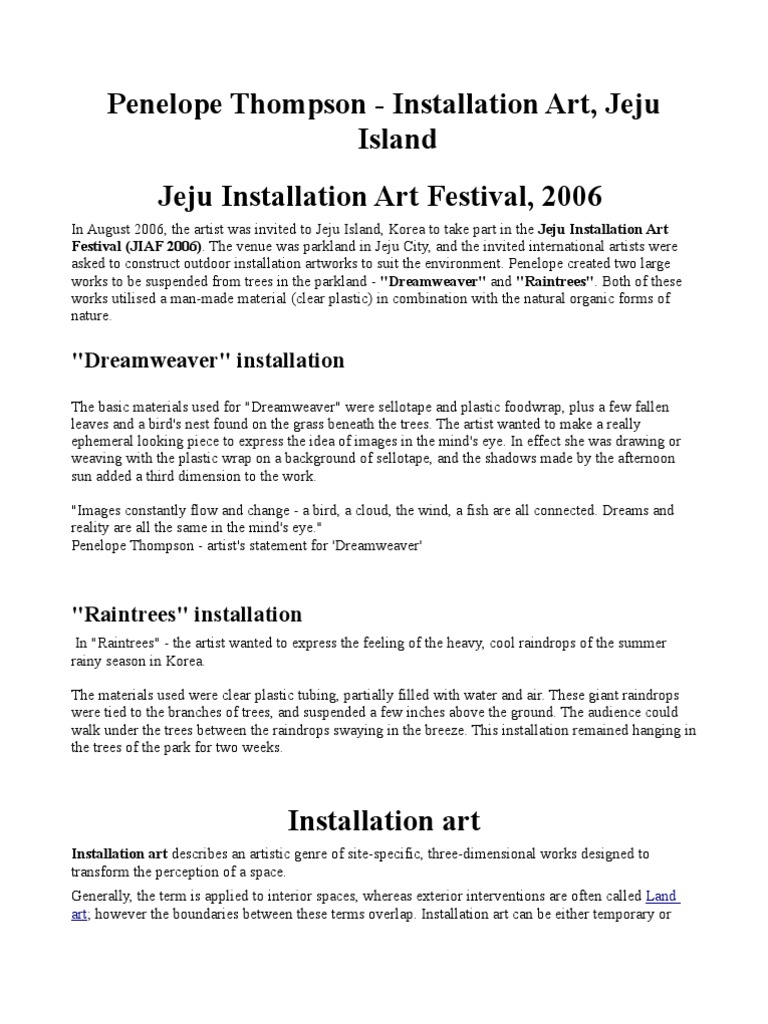 Installation | Installation Art | Aesthetics