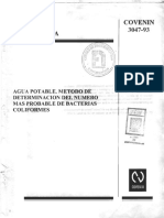 3047-93 Coliformes COVENIN PDF