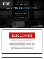 Ultimate Mixing Checklist