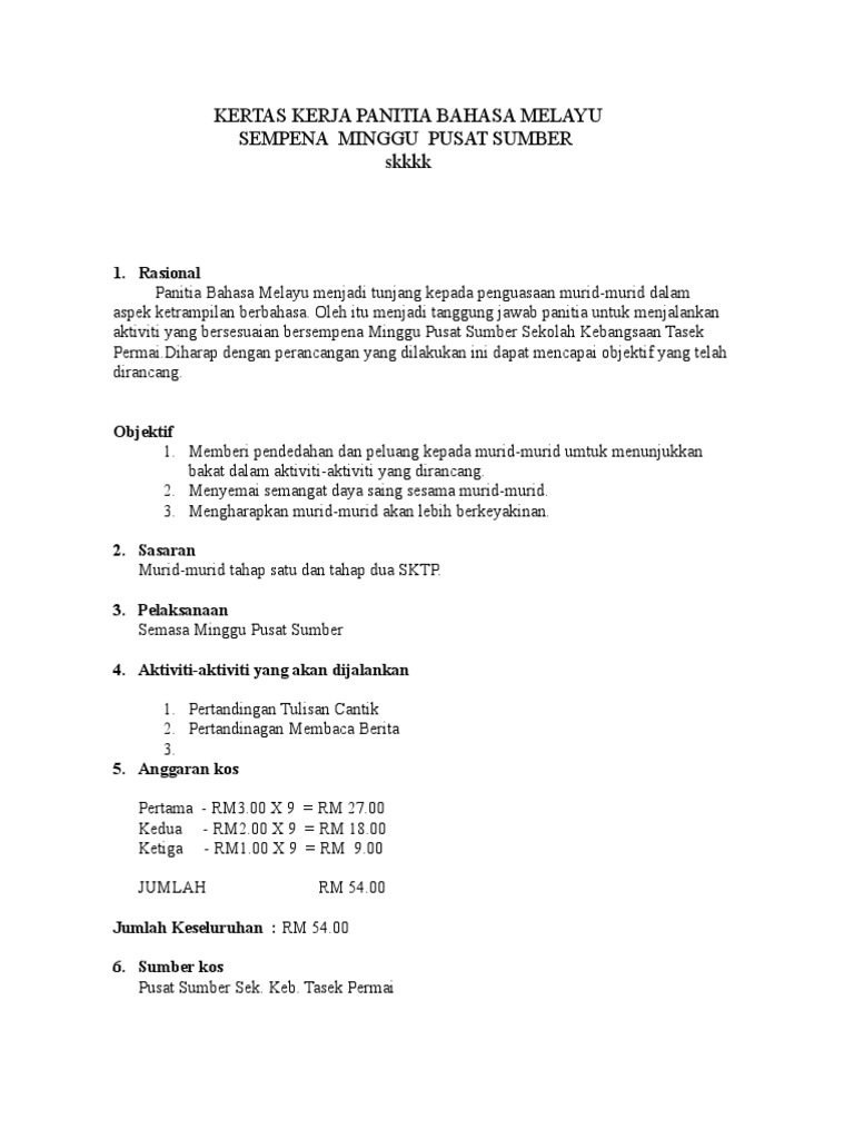 Contoh Paperwork | PDF