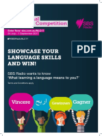 sbs national languages competition 2017 - a3 poster