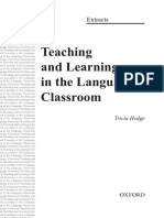 Teaching and Learning in The Language Classroom, by Tricia Hedge PDF