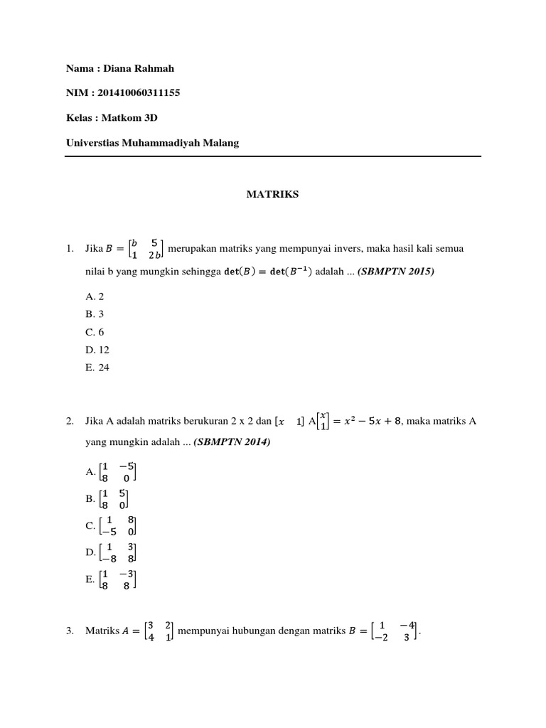 299322127KumpulanSoalSNMPTNSBMPTNMateriMatriks.docx