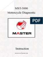 Master MST3000 Motorcycle Scanner User Manual