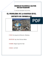 El Problema de La Basura en El Distrito de Chorrillos