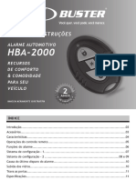 Manual alarme automotivo HBA-2000