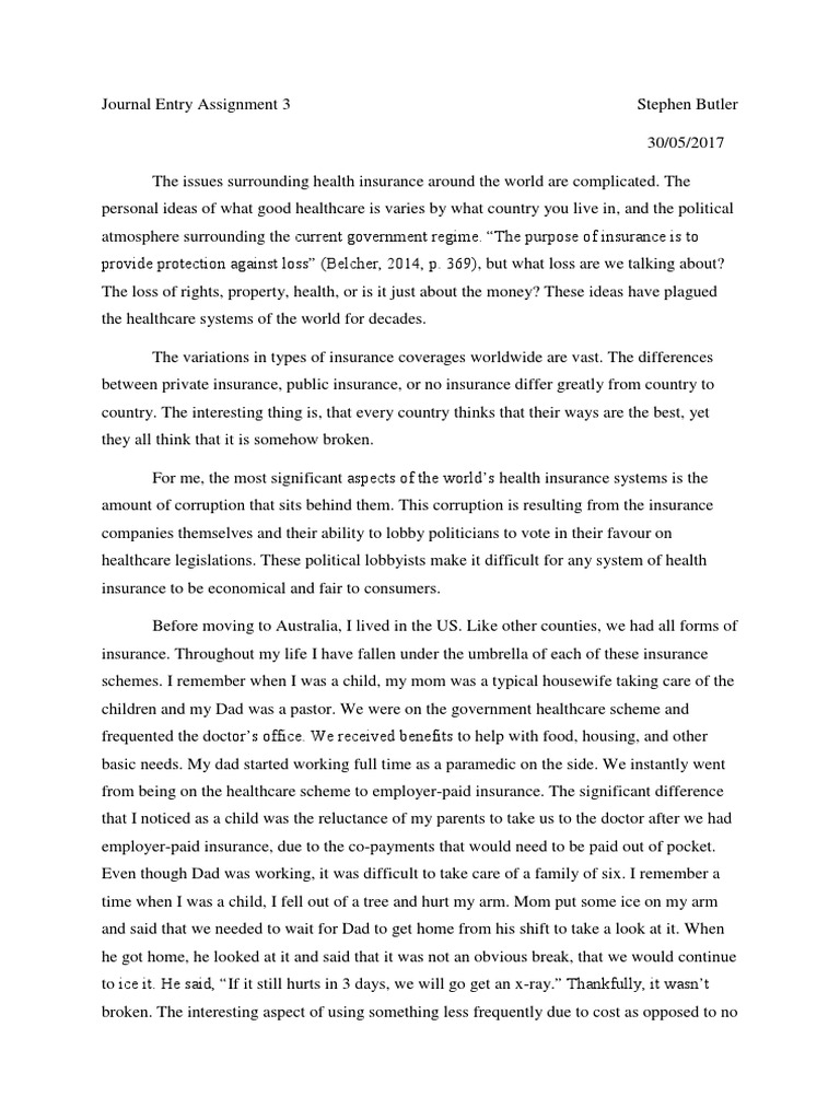 journal entry assignment 3 Hospital Medicare (United States)