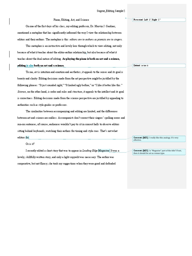 Art and Science of Editing Explained | PDF | Copy Editing | Editing