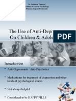 The Use of Anti-Depressants On Children & Adolescents