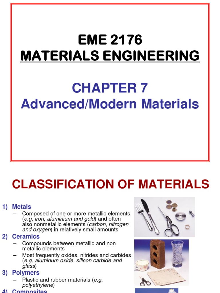 Advanced Modern Materials 1.ppt Biomaterial Materials Science