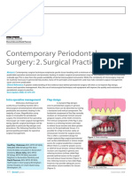 Contemporary Periodontal Surgery: 2. Surgical Practice: Periodontology