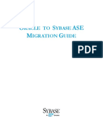 Oracle To Sybase ASE Migration Guide
