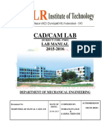 CAD CAM Lab MANUAL 2015 2016 - 1 PDF