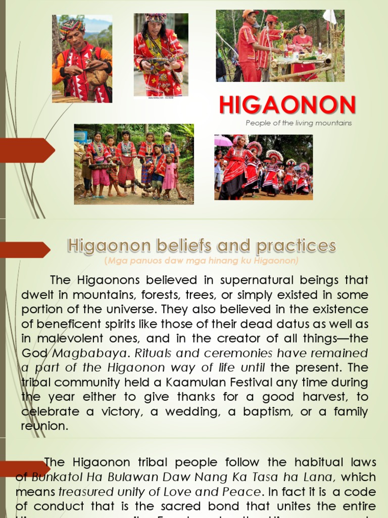 Higaonon Tribe: Culture and Beliefs | PDF | Religion & Spirituality